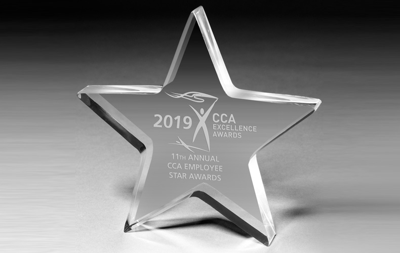 Super Star Acrylic Paperweight - 5” x 5” x 1/2” Super Star Acrylic Paperweight - 5” x 5” x 1/2”